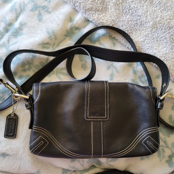 VINTAGE Coach Leather Soho Shoulder Purse *BLACK - Picture 7 of 7